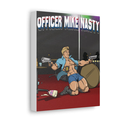 Officer Mike Nasty Backsplash Portrait